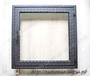 Дверца для камина с жаростойким стеклом керамикой Robax 109