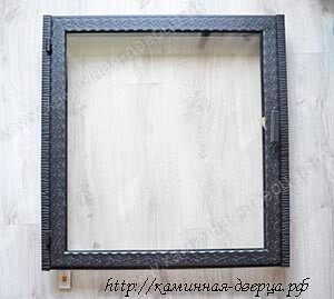 Дверца для камина с жаростойким стеклом керамикой Robax 114