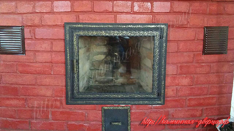 №102. Камин после доставки и установки дверцы в г. Хабаровск.