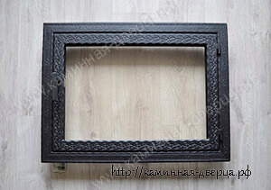 Дверца для камина с жаростойким стеклом керамикой Robax 100