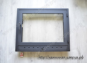 Дверца для камина с жаростойким стеклом керамикой Robax 104