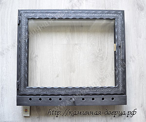Дверца для камина с жаростойким стеклом керамикой Robax 105
