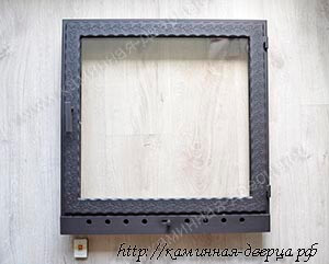 Дверца для камина с жаростойким стеклом керамикой Robax 112